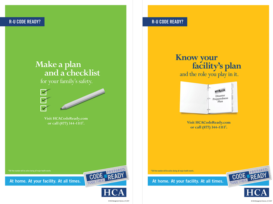 HCA Code Ready Posters