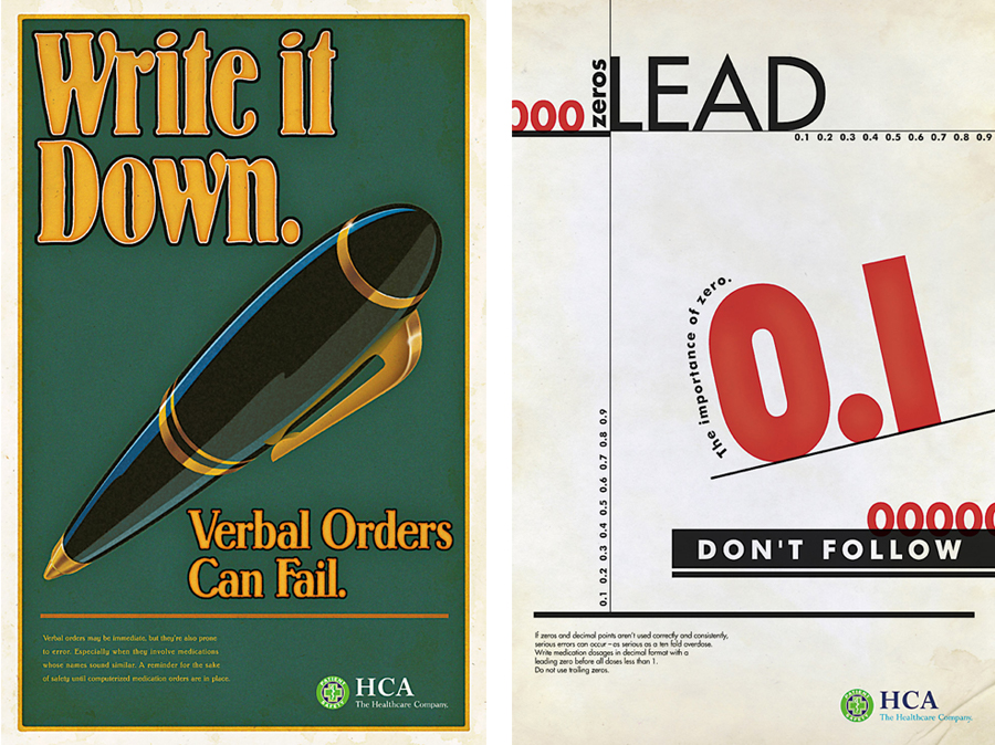 HCA Patient Safety Campaign Posters