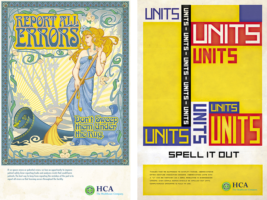 HCA Patient Safety Campaign Posters