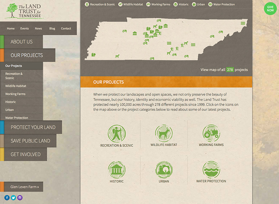 Land Trust for Tennessee Website