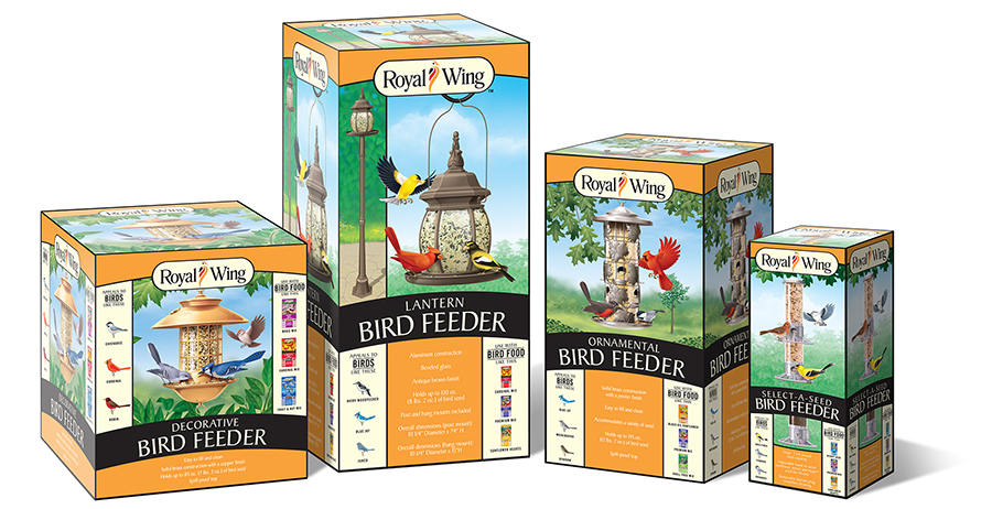 Tractor Supply Co. - Royal Wing Bird Feeder Packaging