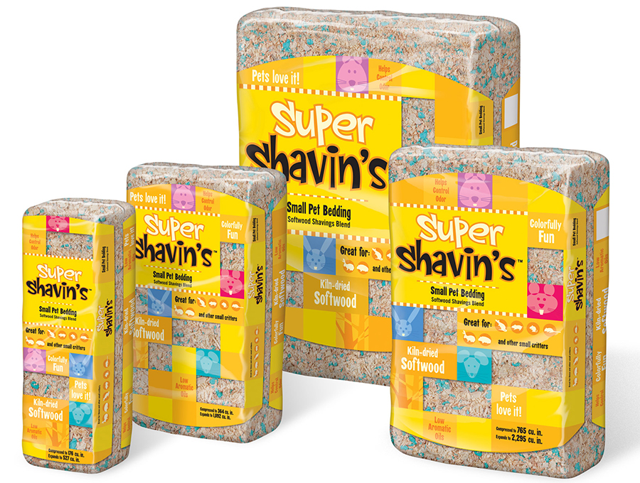 Super Shavin’s Small Pet Bedding Packaging