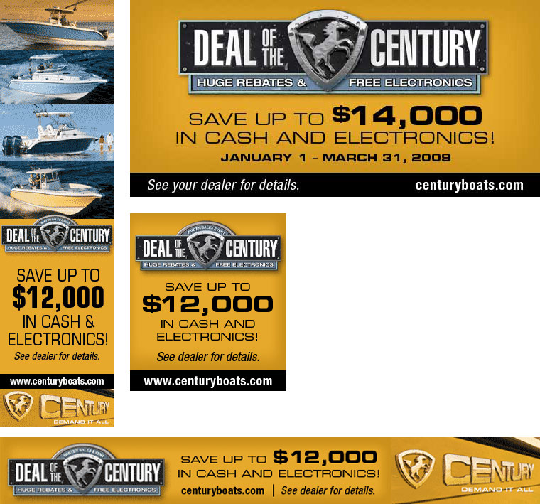 Century Boats Online Banner Ads