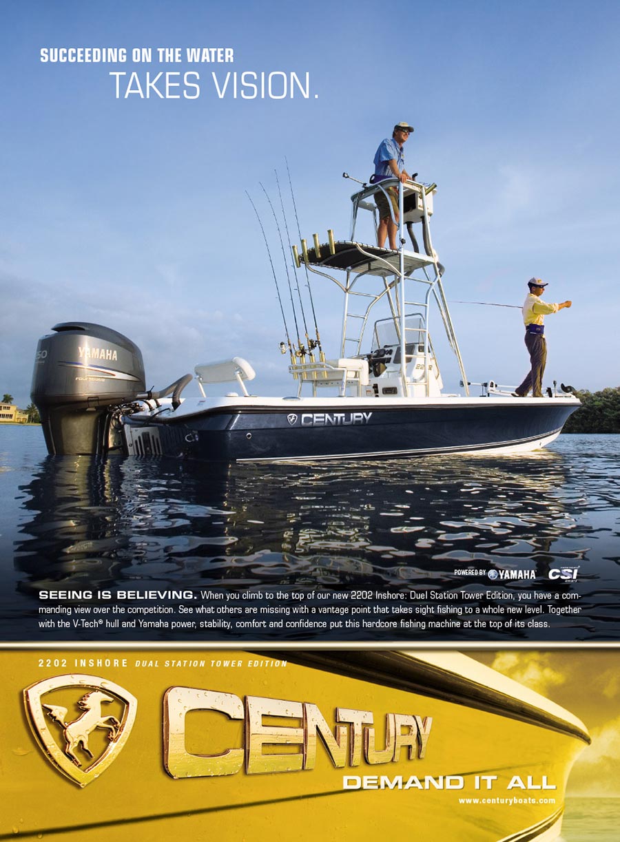 Century Boats Print Ads